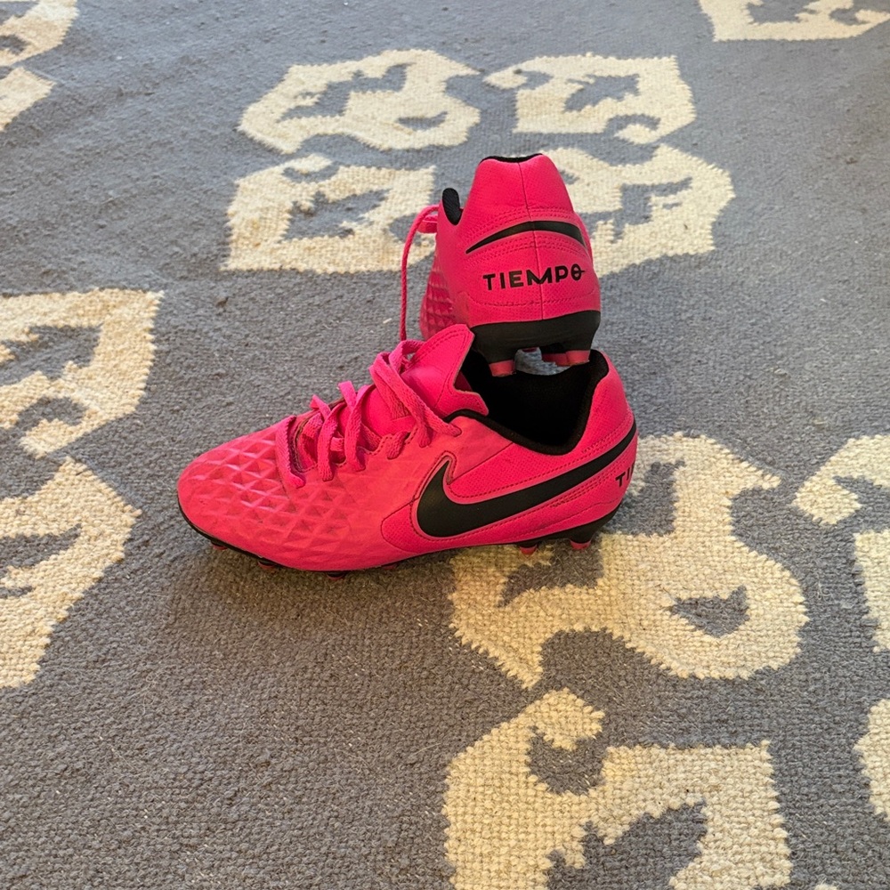 Nike Tiempo Kids Sneakers - Pink and Black